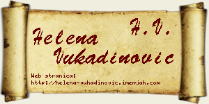 Helena Vukadinović vizit kartica